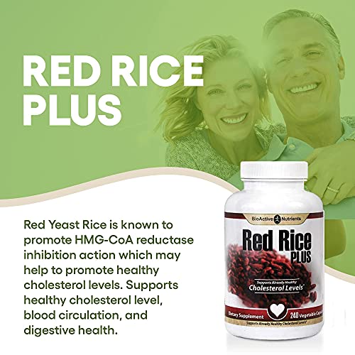 Bioactive Red Rice Plus BIOACTIVE NUTRIENTS - Suplemento Red Rice Plus – 240 Cápsulas Vegetais ...