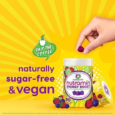 Nutracelle - NUTRAMIN Gummy Energético de Vitaminas – Diga Não ao Café