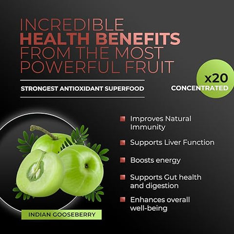 Amla Green - Pó de Amla: Benefícios para a saúde e beleza | 100% natural | 50g