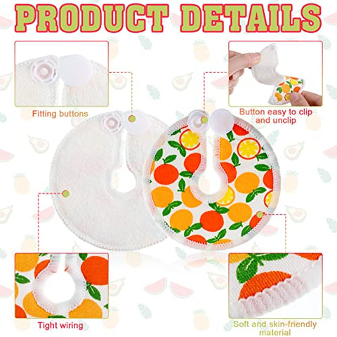 Sosation - 36 Pcs Capas para Botão de G Tube Alimentação Tubo Almofadas de Alimentação de Mama de Algodão Macio Tubo Reutilizável Almofadas para Botão de G Tube Laváveis Suprimentos de Alimentação para Crianças Bebês Amamentação