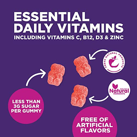 Nature's Choice - Multivitaminas em Gomas Nature’s Daily para Adultos e Mulheres – Marca Gummy
