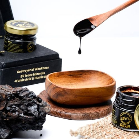 Shilajit Puro do Himalaia – Kanjiroba Nutrients – 85 Minerais, 75%% Ácido Fúlvico | Pureza Certificada, 500mg | Grau A | Relatório de Teste de Laboratório | Resina de Shilajit Orgânico Natural – 30g