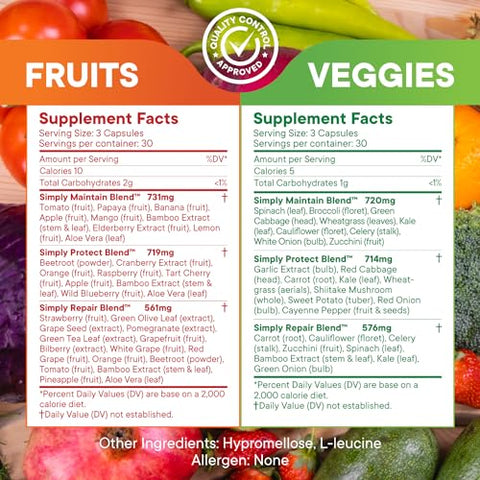 Simply Nature's Promise - Promessa da Natureza Simples – Embalado com mais de 40 Frutas Diferentes | 100% Natural e Rico em Nutrientes | 500g