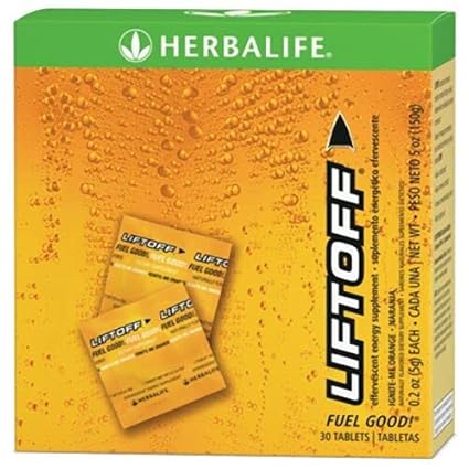 Herbalife - Liftoff® Laranja 30 comprimidos – Energético em Tabletes 500mg