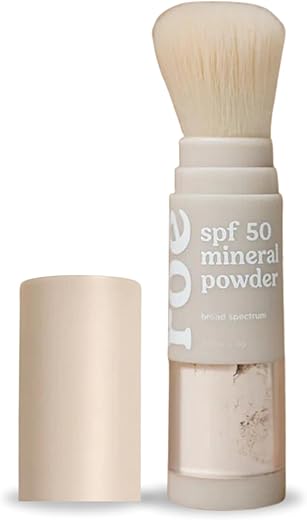 Protetor Solar Mineral em Pó SPF 50 para Crianças, Amigo dos Recifes, Fácil de Aplicar - Roe Wellness