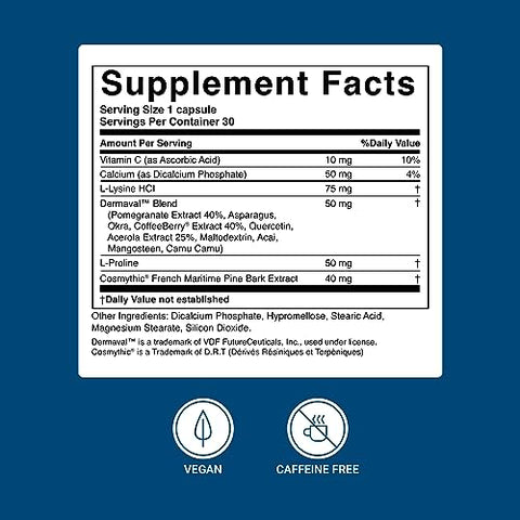 Essential Skin Food – Suplemento Nutritivo para Suporte de Colágeno e Elastina, 30 Cápsulas - ACTIVATEDYOU