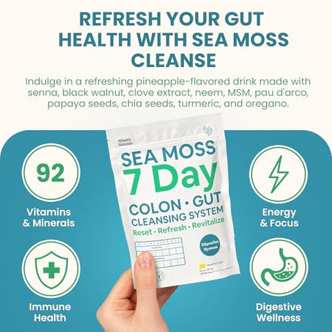 Limpeza de 7 dias com Sea Moss para o Cólon: Detox Natural e Saudável - Atlantic Naturals