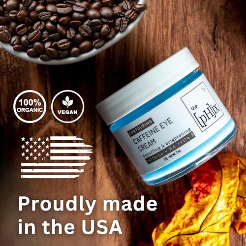 THE PHIX - Creme para os Olhos com Cafeína, Ácido Hialurônico, Vitamina E e Vitamina K – Vegano (Para Olheiras, Inchaço Facial, Rugas e Linhas Finas)