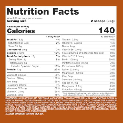 Substituto de Refeição de Soja Pura, Chocolate Intenso, 500g - Naturade