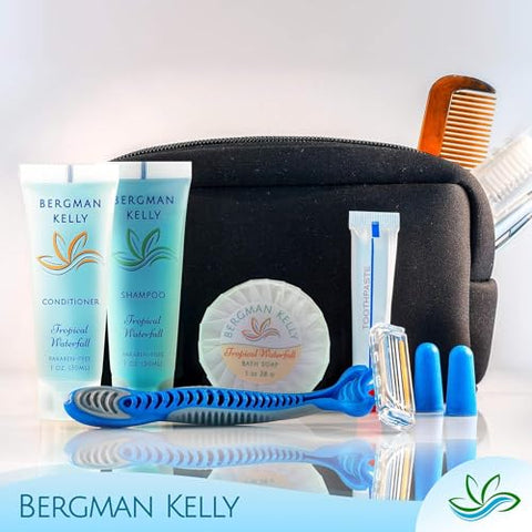 Sabonete em Barra BERGMAN KELLY a Granel (Cachoeira Tropical, 30g, 100 Unidades), Sabonete de Limpeza Tamanho Viagem, Sabonete Redondo Embalado Individualmente, Mini Produtos de Higiene: Airbnb, Motel