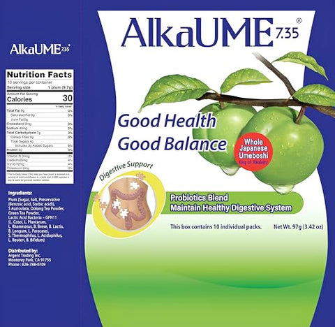 Alkaume 7.35 - Umeboshi Cleanse Detox Fruta Natural, Ameixa Seca – 100g