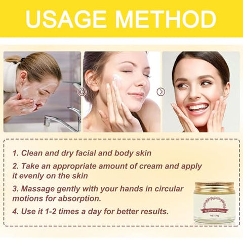 Hewleshen - Creme de Yam Selvagem Orgânico Barbara O’Neill para Equilíbrio Hormonal – 3 Unidades –  Enriquecido com Annas Wild Yam Cream – Para Todos os Tipos de Pele