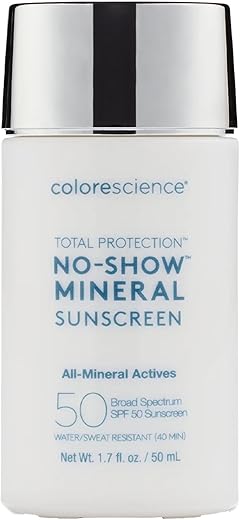 Total Protection Protetor Solar Mineral FPS 50, 50g, 100% invisível para todos os tons de pele - Colorescience