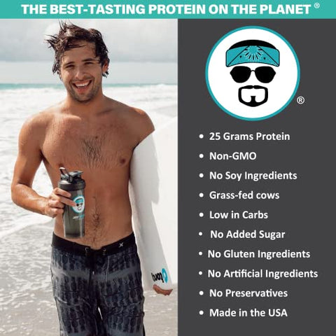 Whey Isolado de Baunilha em Pó – Baixo Carboidrato, Keto, Vegetariano, Sem Glúten, Sem Lactose, Sem Açúcar Adicionado, Sem Gordura, Sem Soja, Sem Ingredientes Artificiais, Não-OGM, Melhor Sabor (24g) - JAYROBB