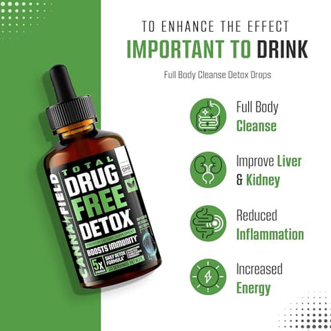 CANNA FIELD - Detox Líquido para Limpeza Corporal, Fígado e Intestino – Gotas Detox