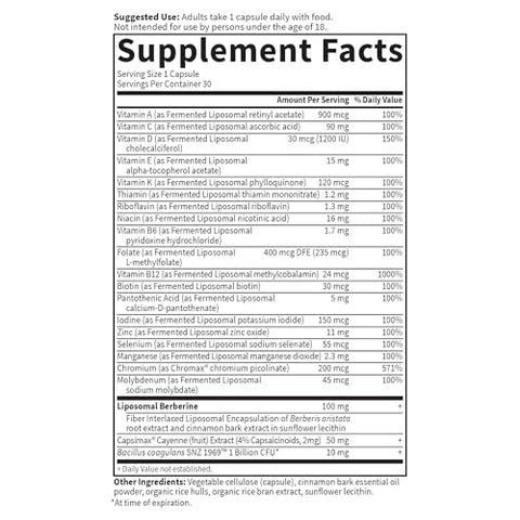 Dr. Formulated – Suporte Metabólico Multi em Cápsulas – 60 Cápsulas - Garden of Life