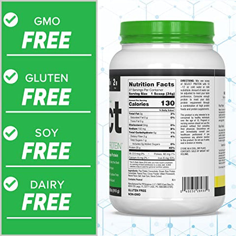 Select Vegan – Proteína em Pó à Base de Plantas, Chocolate Peanut Butter, 27 Porções, Mistura Premium de Ervilha e Arroz Integral - PEScience