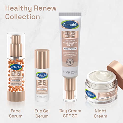 Creme Hidratante Renovador Saudável 50ml, Hidratante Diário com FPS 30, Creme Anti Rugas para o Rosto com Peptídeos, Sem Fragrância, Retinol - Cetaphil