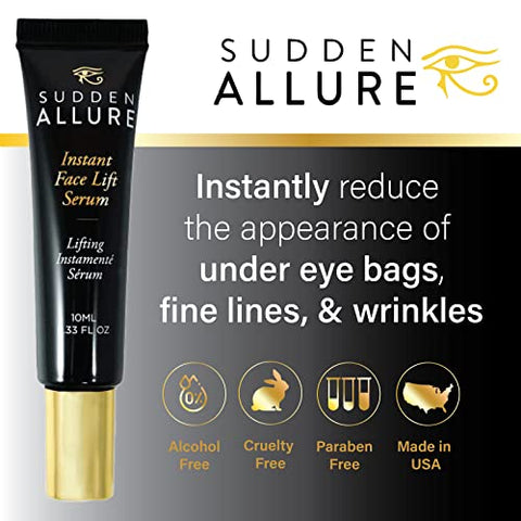 SuddenAllure - Sudden Allure – Serum Lifting Instantâneo para o Rosto – Elimine Bolsas Sob os Olhos – 30ml