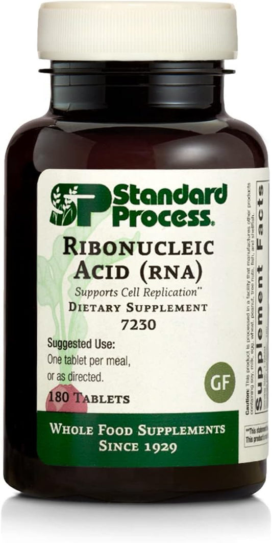 Standard Process Inc. - Standard Process Ácido Ribonucleico (RNA) – Suplemento de RNA com Cálcio e Citrato de Magnésio – Vegetariano, Livre de Glúten – 180 Comprimidos