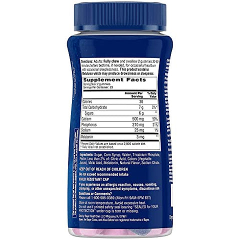 PM Gomas para Alívio de Azia e Suporte ao Sono, 46 un (Pacote com 2) - Alka-Seltzer