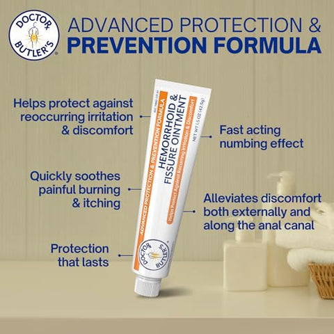 Doctor Butler's - Doctor Butler’s Avançado Hemorroida – Tratamento Eficaz em Creme 30g