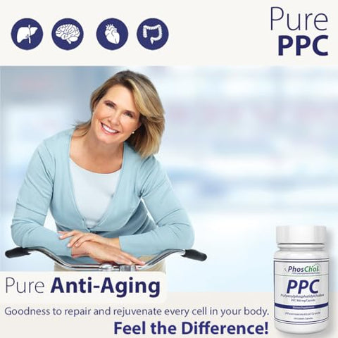 Nutrasal - PhosChol PPC – Suplemento de Fosfatidilcolina Polienil 900mg 100 Cápsulas de Gelatina