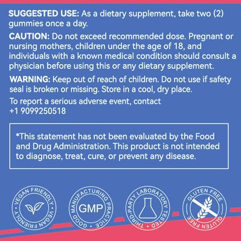 EAZGOO - Berberine Gummies 2 Unidades – 1200mg com Canela do Ceilão para Metabolismo e Energia, Vegano Sem Gelatina – 120 Unidades
