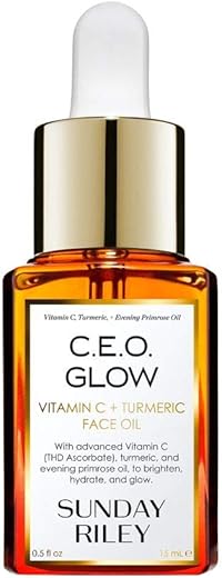 Sunday Riley C.E.O. Glow Vitamina C – Iluminador Facial com Vitamina C para uma Pele Radiante – 30ml