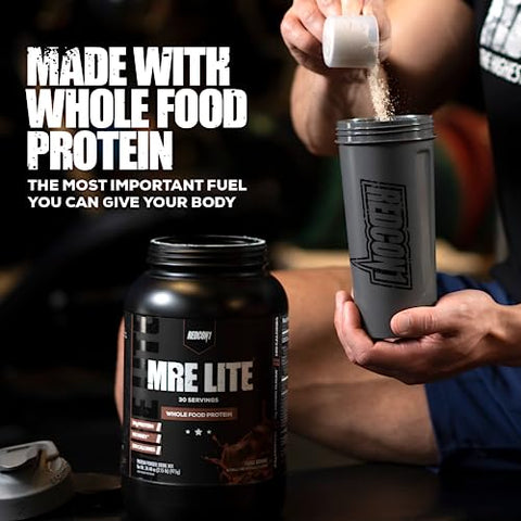 MRE Lite – Pó Proteico de Alimentos Integrais, Banana Nut Bread – Baixo Carboidrato – 500g - REDCON1