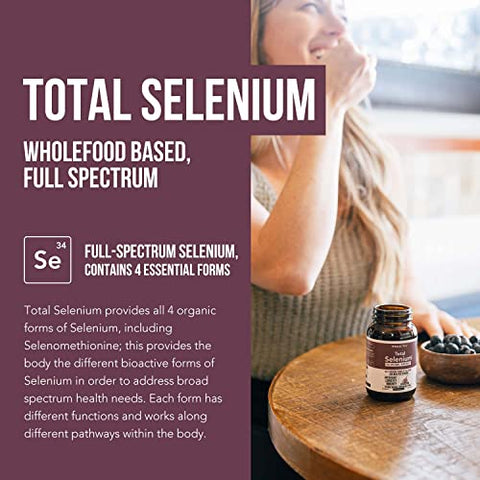 Triquetra Health - Total Selenium – 200 mcg, Selênio à Base de Plantas – Espectro Completo, Contém 4 Formas Orgânicas Essenciais de Selênio, Incluindo Selenometionina – Extraído do Alho – 60 Cápsulas