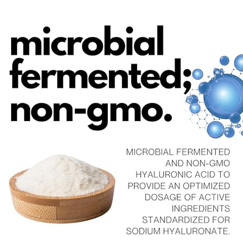 FOLIUS LABS - Cápsulas de Ácido Hialurônico de Ultra Alta Pureza 500mg – 95% Hialuronato de Sódio – Altamente Purificado e Bioacessível – Baixo Peso Molecular – Não-OGM Fermentado – 120 Cápsulas
