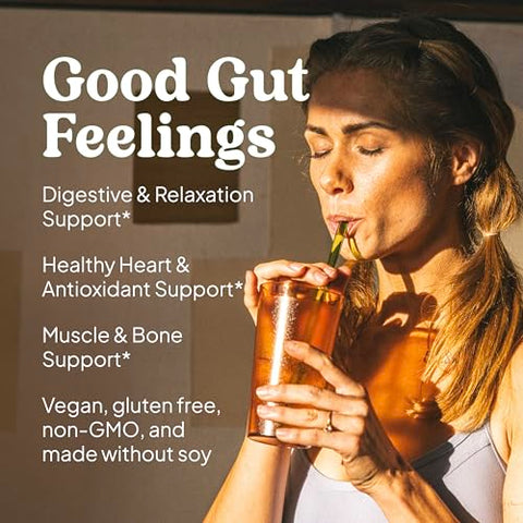 Gut Magnesium Plus Aloe Vera em Pó – Bebida de Limão com Magnésio Citrato e Gel de Aloe Vera para Digestão – 100g - KAL