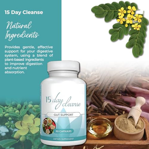 KATIX - Limpeza Avançada do Cólon e Intestino | Suave e Efetiva Limpeza do Cólon e Intestino em 15 Dias | Limpeza do Cólon Aprimorada com Ingredientes Naturais | Suporte para Intestino e Cólon | 30 Cápsulas | Fabricado