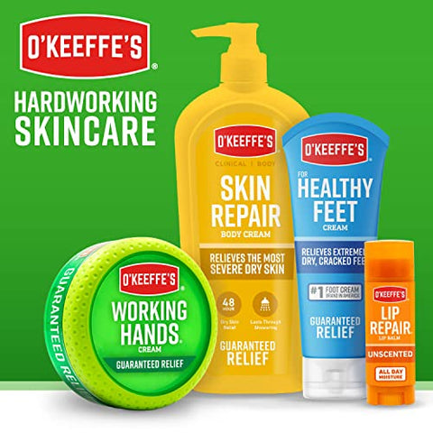 O'Keeffe's - O’Keeffe’s Lip Repair Bálsamo Labial SPF 35, Pack com 3 – Proteção Solar e Hidratação Intensa