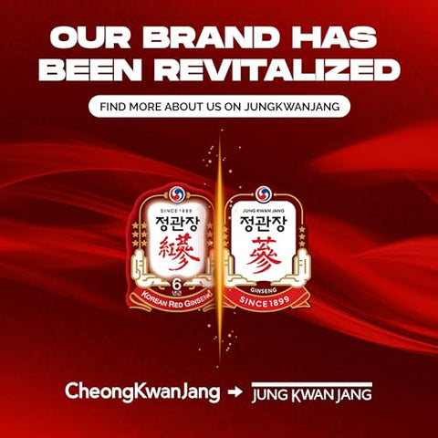 JUNG KWAN JANG - Extrato de Ginseng Vermelho Coreano Everytime 2000mg | Suplemento Energético, Chá de Ginseng, Alimento Coreano | Sem Cafeína, Aumenta Energia, Fortalece Imunidade | 30 Unidades