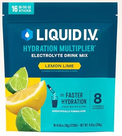 Limão Lima Pó de Bebida Hidratante com Eletrólitos, 28 Sachês – Marca Liquid I.V - Liquid I.V.