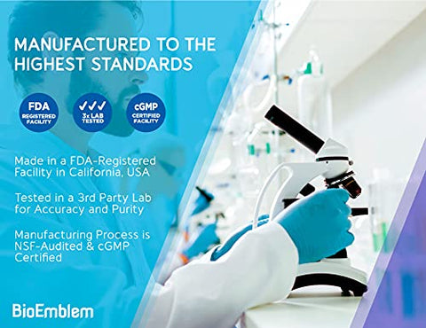 Complexo de Magnésio Triplo de Alta Absorção 300mg | Glicinato de Magnésio para Nervos, Malato de Magnésio para Energia, Suplemento de Magnésio para Apoiar a Saúde Muscular | Vegano, 300g - BioEmblem