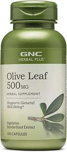 Herbal Plus Folha de Oliveira 500 mg – Benefícios para a Saúde – 60 Cápsulas - GNC