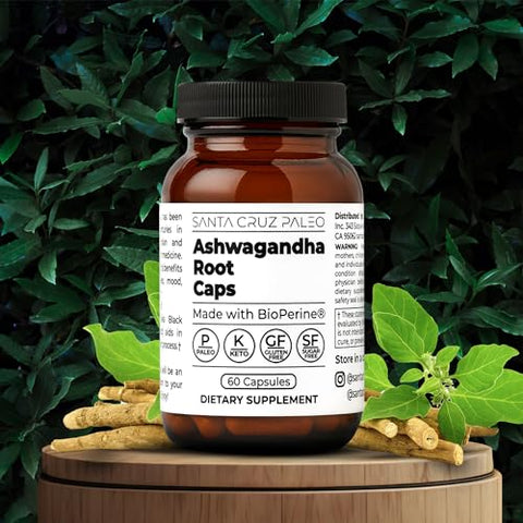 Ashwagandha Caps 600mg por Cápsula – 60 Cápsulas | Comprar Online - Santa Cruz Paleo