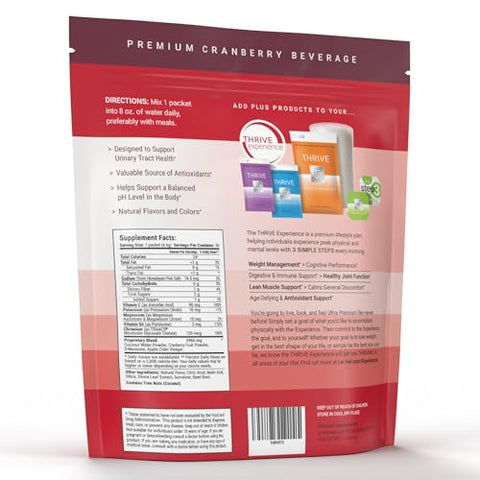 Thrive Cran | Pó de Suplemento Herbal para Saúde do Trato Urinário | com D-Manose, Cranberry, Vinagre de Maçã | 100g - Le-Vel