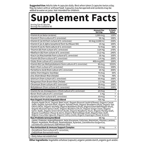Multivitamínico para Mulheres 50 – Fórmula Completa – 60 Cápsulas - Garden of Life