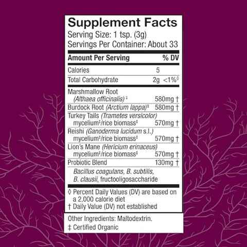 MycoBotanicals Microbiome* Pó Digestivo – 60g | Potencialize sua saúde intestinal - Host Defense
