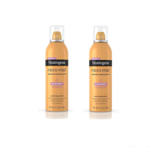 Generic - Neutrogena Micromist Airbrush Bronzeamento Sem Sol, Spray Autobronzeador Gradual para Uso Interno com Hamamélis, Livre de Álcool e Óleo