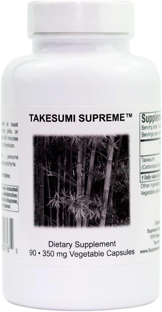 Nutrition Takesumi: 90 Cápsulas Vegetarianas de Carvão de Bambu Ativado Puro - Supreme
