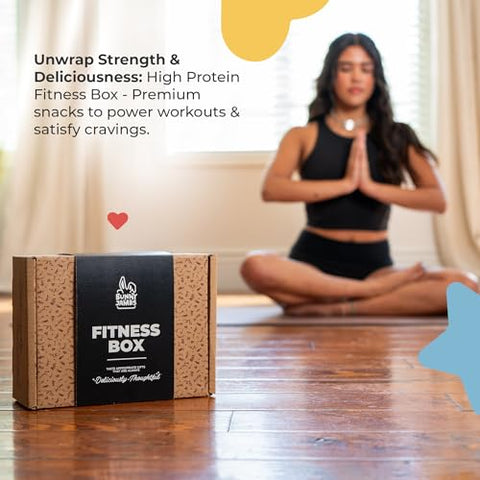 BUNNY · JAMES · - Caixa de Snacks Fitness para Levar – Snacks Fitness de Alta Proteína Sortidos – Variedade de Snacks para Estilos de Vida Ativos – Snacks Práticos e Deliciosos para Entusiastas da Saúde