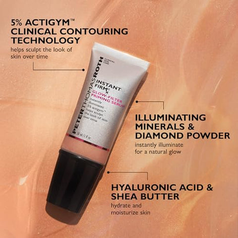 Sérum Iluminador e Firmador Instant FIRMx Glow-Filter, Ajuda a Esculpir a Aparência da Pele ao Longo do Tempo, Adapta-se a Todos os Tons de Pele - Peter Thomas Roth