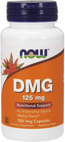 NOW Foods - Now Foods – DMG 125 mg 100 caps (Pack of 3): Compre Online | Frete Grátis | Produto Original