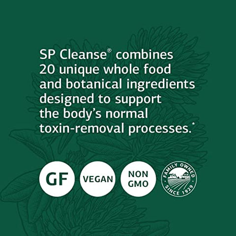 Standard Process Inc. - Standard Process SP Cleanse – Limpeza Completa da Vesícula Biliar com Alimentos Integrais, Limpeza do Fígado, Suporte Renal, Digestão e Desintoxicação com Raiz de Collinsonia, Bagas de Zimbro, Cordyceps